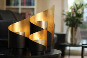 SAIL Windlicht Gold